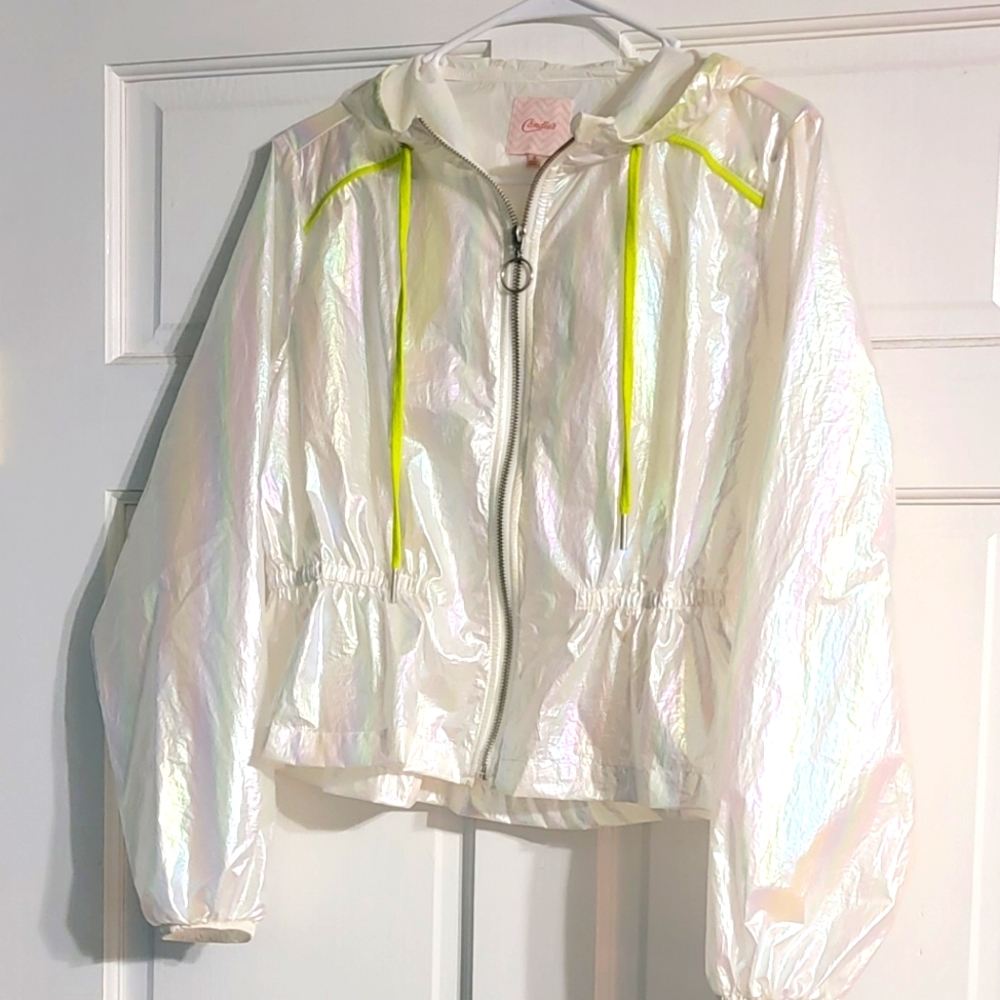 Candies Iridescent Holographic windbreaker